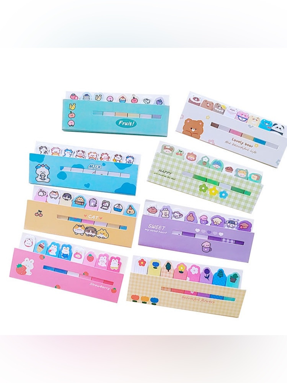 8 Cartoon Sticky Note Tab Set - Picture 5 of 8